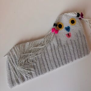 RARE Gentle Thrills Beaded Shih Tzu Dog Novelty Clutch Purse